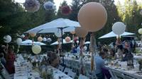 Once the chairs came over to the reception area with the extra large balloons, the scene was magical